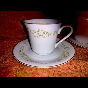 EKCO Spring Meadow Tea Cup & Saucer Vintage